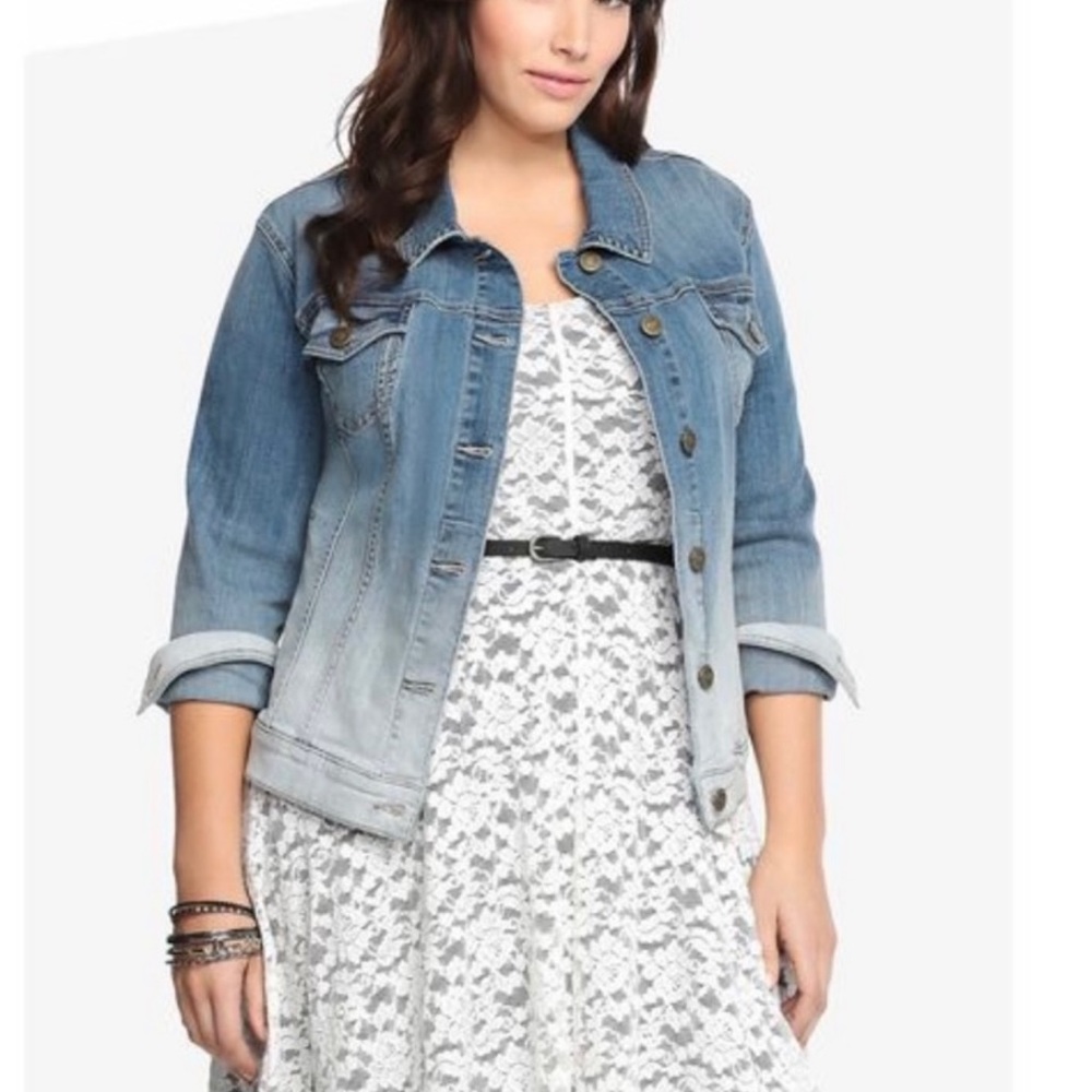 Torrid Jean Jacket Ombre Size 2.